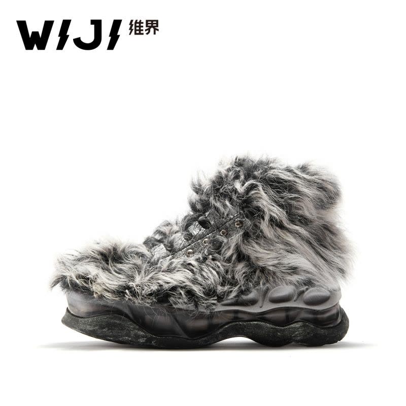 WIJI冬季新款时尚加绒保暖雪地靴休闲个性青春潮流舒适魅力女鞋女图片