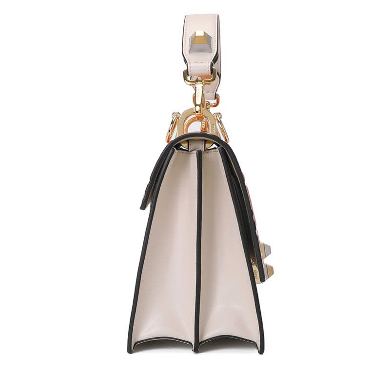 FENDI/芬迪 女包FF压花拼接KAN I手拎单肩包 8BT283 24.5x18x9.5CM图片
