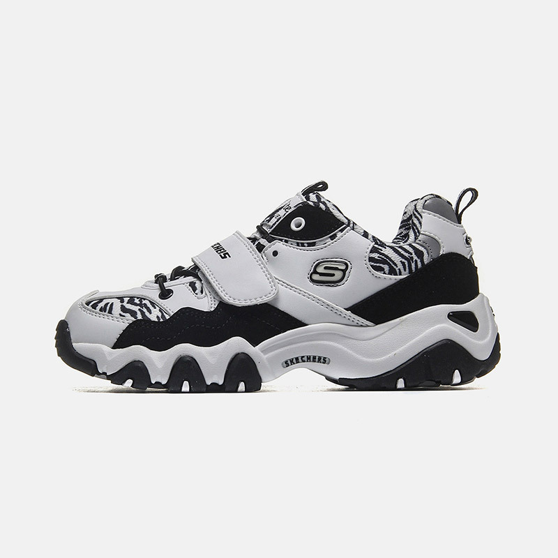 Skechers斯凯奇童鞋魔术贴时尚休闲运动熊猫鞋996300L