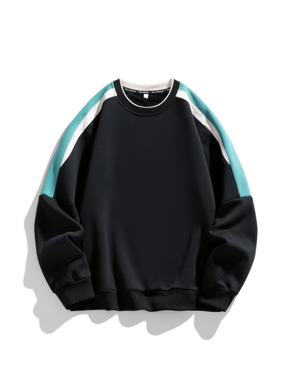 春秋季新款男士长袖圆领套头卫衣男休闲百搭宽松百搭上衣