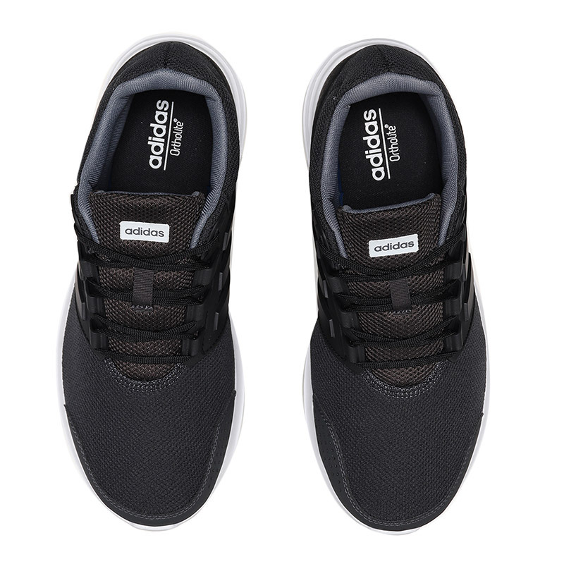 adidas阿迪达斯男子跑步鞋轻便休闲运动鞋B43804 B43804炭黑+黑色
