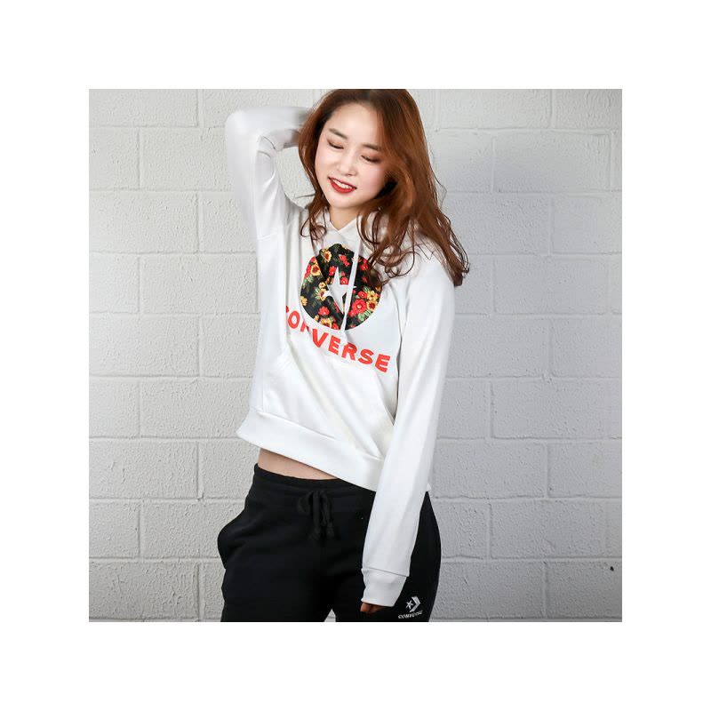 匡威女装2019春季新款运动服卫衣连帽休闲上衣套头衫10017331-A01图片