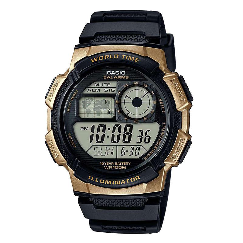 casio卡西欧石英表男日韩品牌商务休闲石英男士手表ae1000w1a3