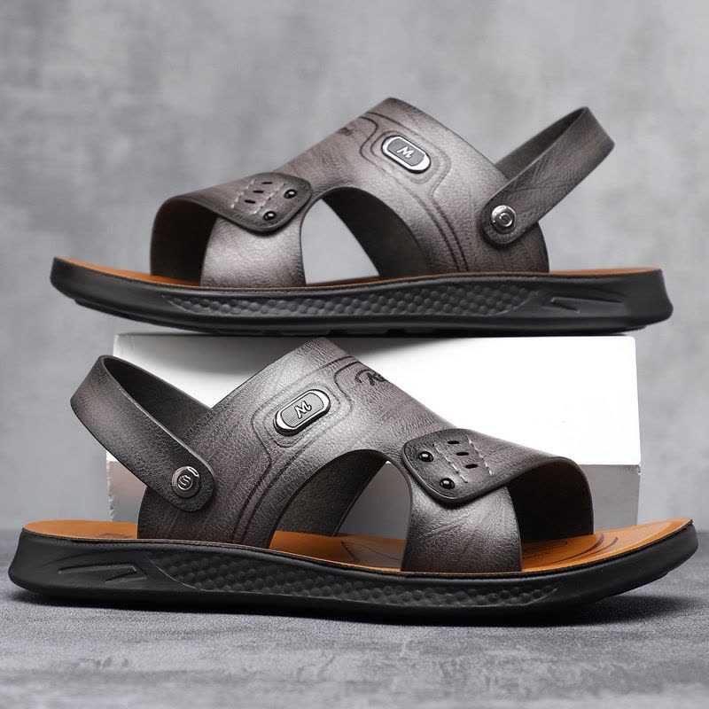 2025新款夏天男士凉鞋防滑男透气鞋外穿休闲拖鞋凉拖两用沙滩鞋潮图片