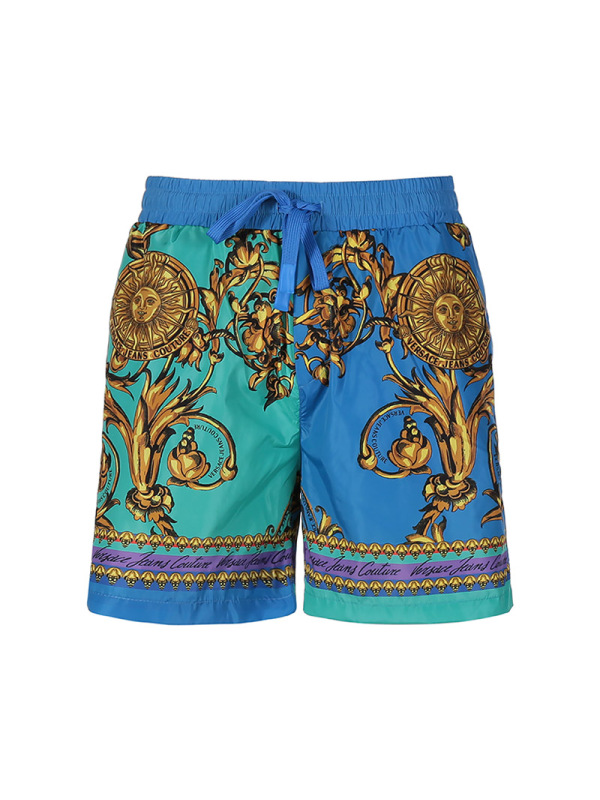 范思哲 VERSACE JEANS COUTURE 男士休闲短裤抽绳系带裤 72GAD1D6 CQS28