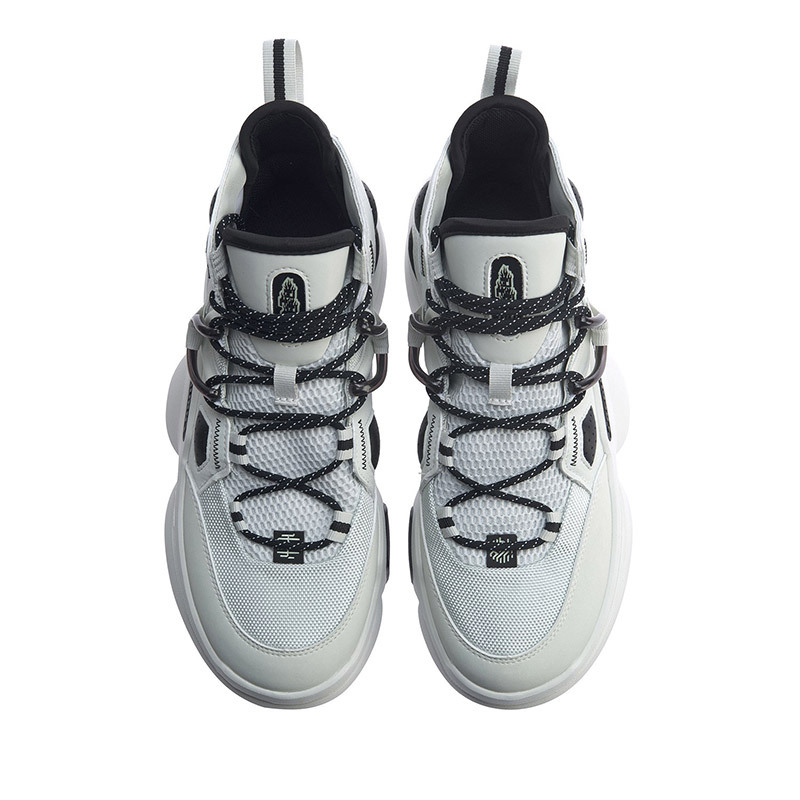 李宁重燃2.0 ez-fit男子包裹高帮篮球休闲鞋agbq011-4