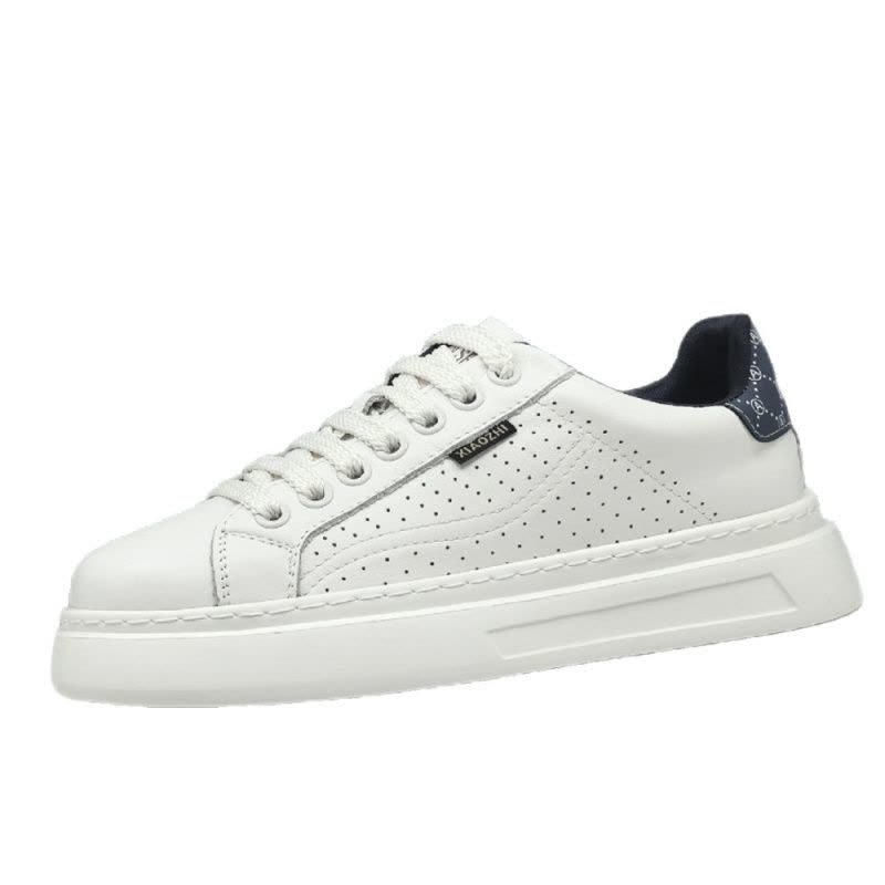 真皮板鞋男款潮流百搭鞋子欧洲站男鞋男士小白鞋厚底运动休闲鞋男图片