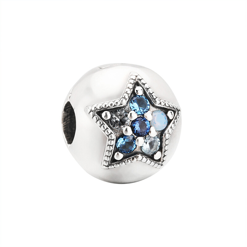 PANDORA潘多拉 璀璨星辰固定夹 925银 串珠摆件挂件-796380NSBMX