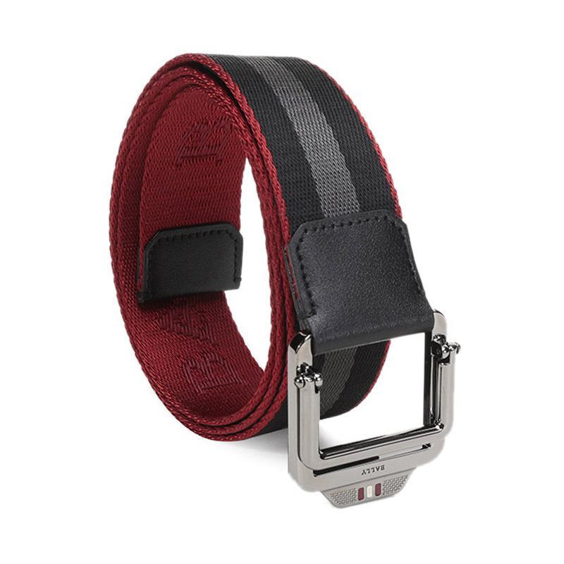 bally巴利男士织物双环扣式腰带connor35m