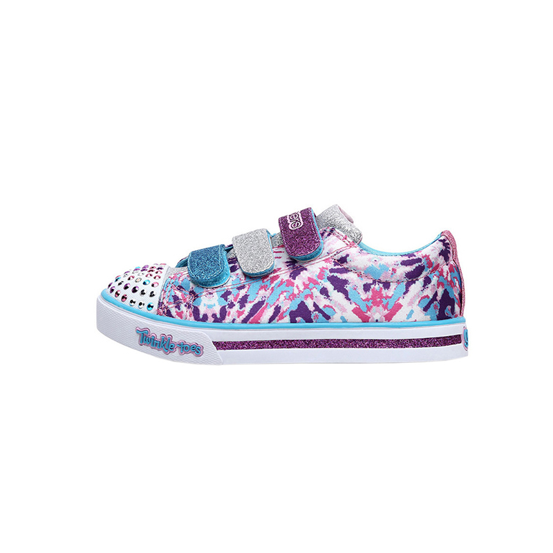 Skechers斯凯奇女童鞋夏季新款潮流印花运动休闲鞋10839L-WMLT