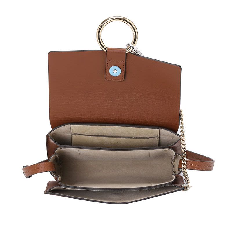 预订 CHLOE蔻依 Faye口盖包 单肩斜挎包 小号 环扣粒面皮拼麂皮CHC15US127图片