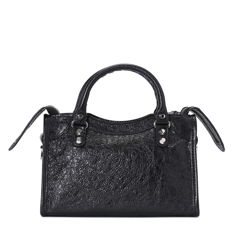 BALENCIAGA/巴黎世家 女包铆钉迷你city羊皮机车包 300295