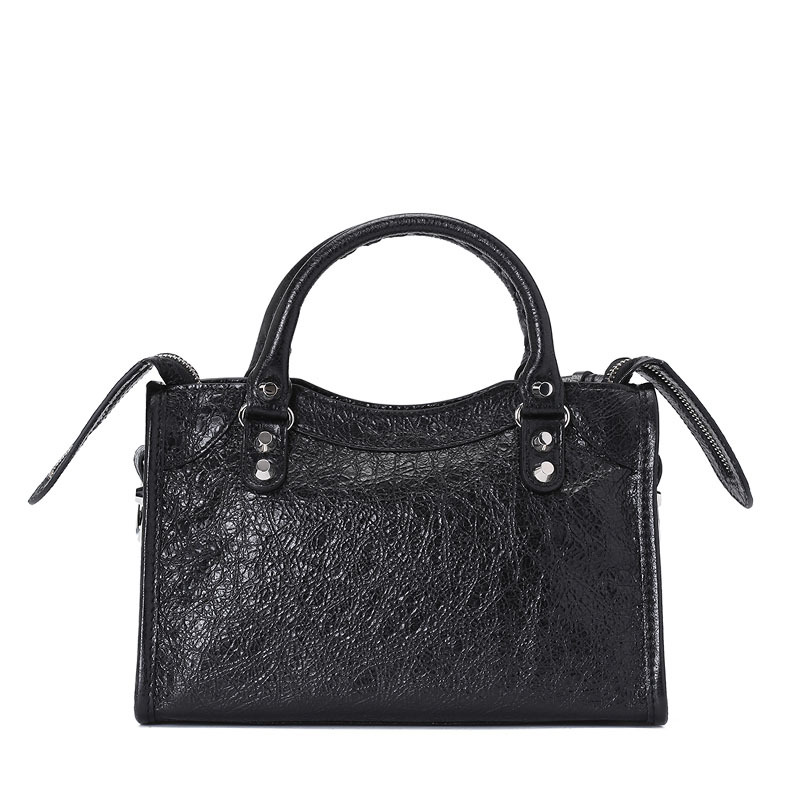 BALENCIAGA/巴黎世家 女包铆钉迷你city羊皮机车包 300295
