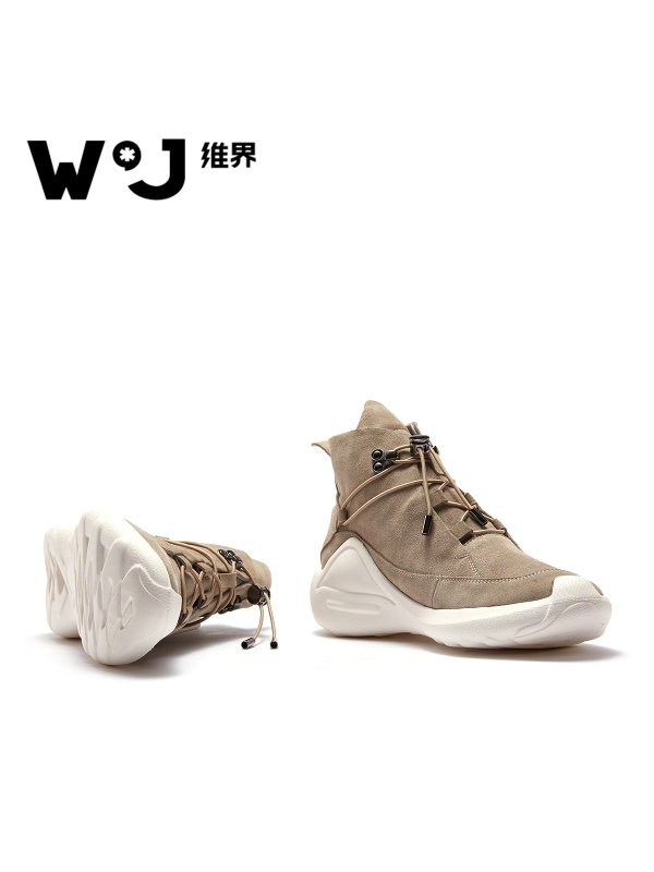 维界高帮鞋韩版男士马丁靴男个性潮鞋子休闲男鞋板鞋夏季靴子真皮