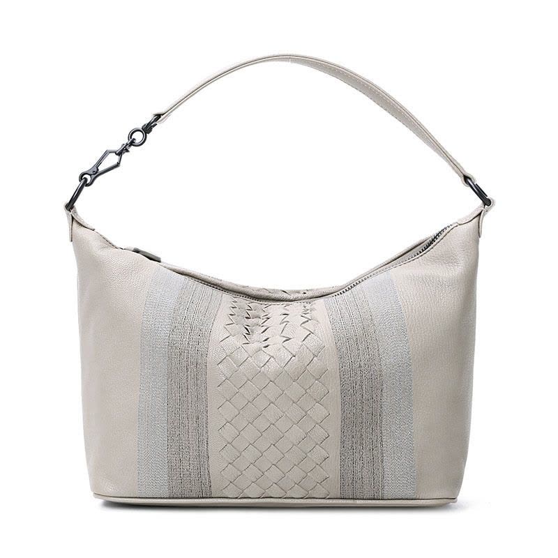 Bottega Veneta/葆蝶家 编织Madras条纹 单肩包 239988图片