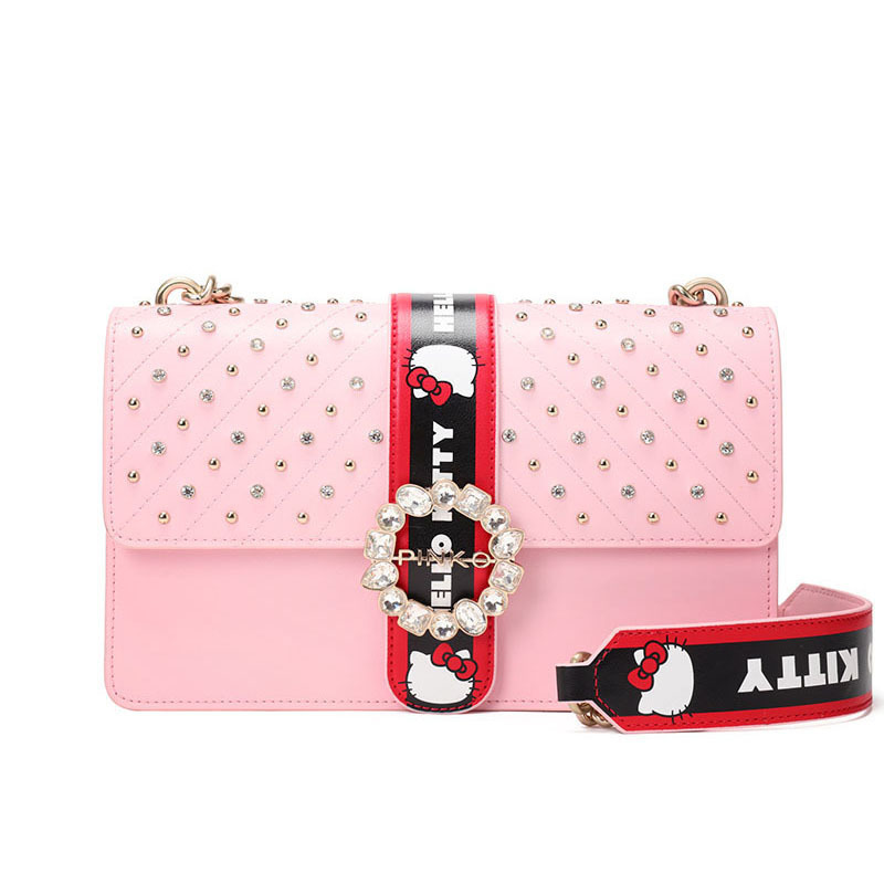 Pinko/品高 LOVE HELLO KITTY JEWEL 宝石单肩包 1P214G