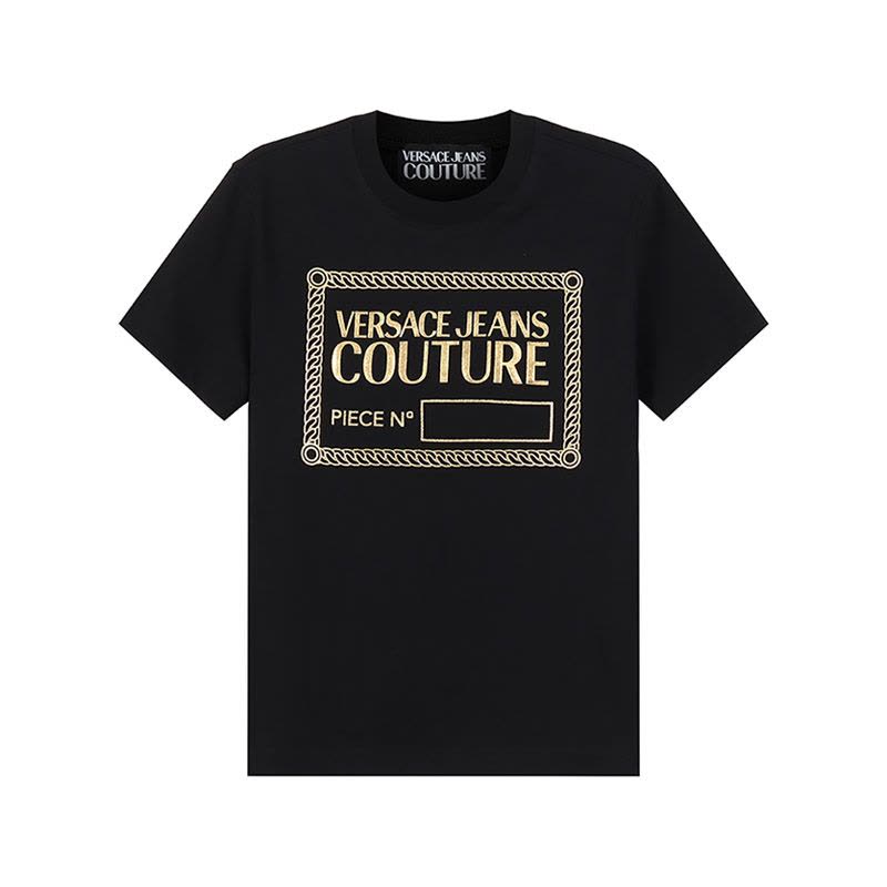 范思哲 VERSACE JEANS COUTURE 女士棉质圆领短袖T恤 72HAHT17 CJ00O图片