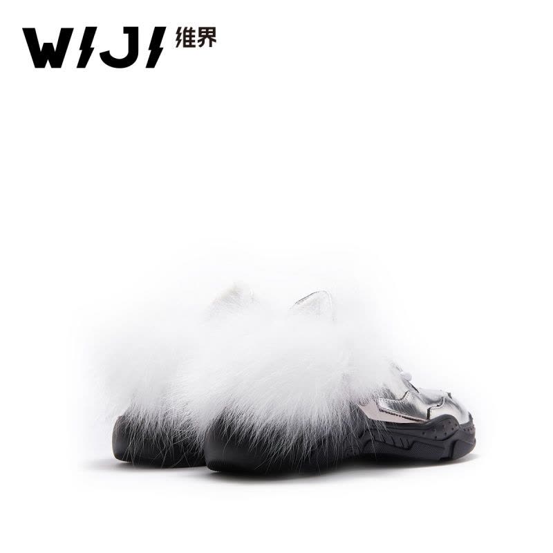 WIJI2018秋冬新款潮流炫酷休闲鞋圆头个性时尚耐磨透气舒适女鞋女图片