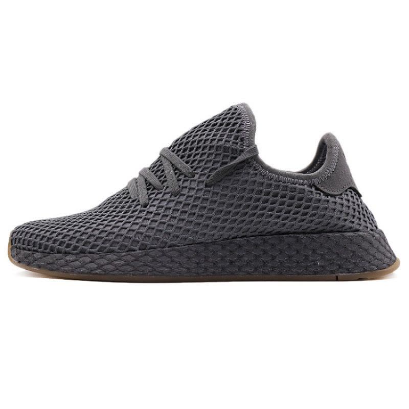 阿迪达斯三叶男鞋DEERUPT灰网格透气休闲鞋-CQ2627图片