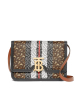 预售 博柏利 BURBERRY TB 口盖包小号 TB标识TB LOGO织物8019336 女士手提包 金扣