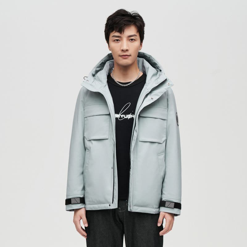 波司登2021新款连帽短款时尚休闲防风保暖羽绒服B10145271图片