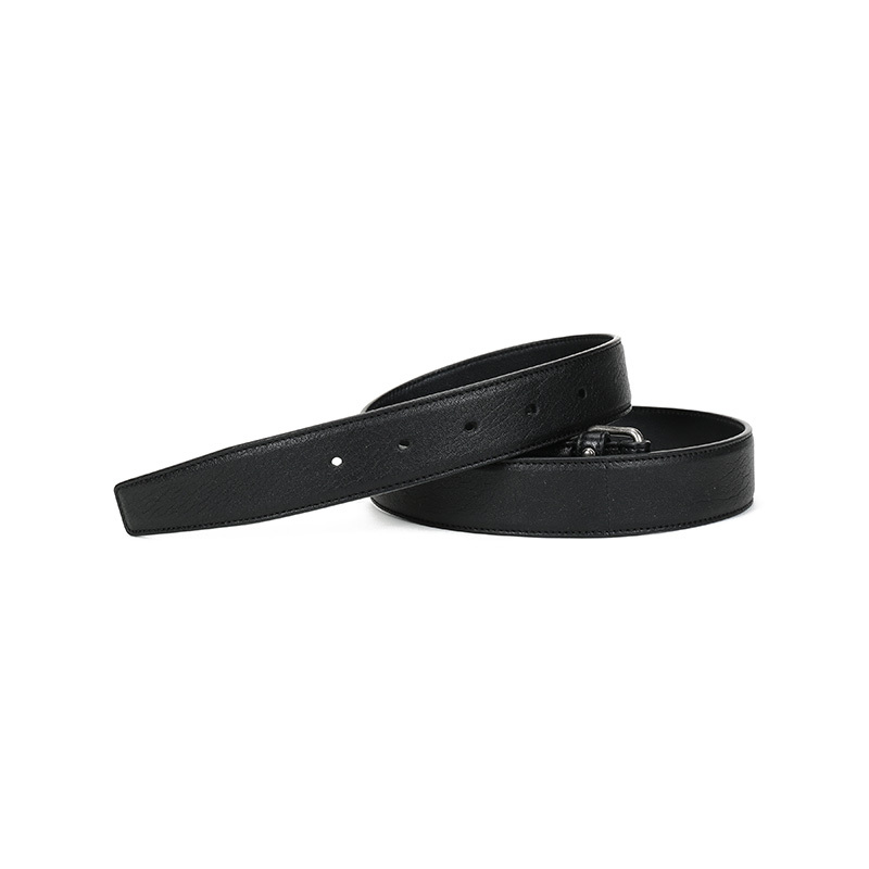 SAINT LAURENT 圣罗兰 男士皮革仿古针扣式皮带腰带 483197 BRM0D