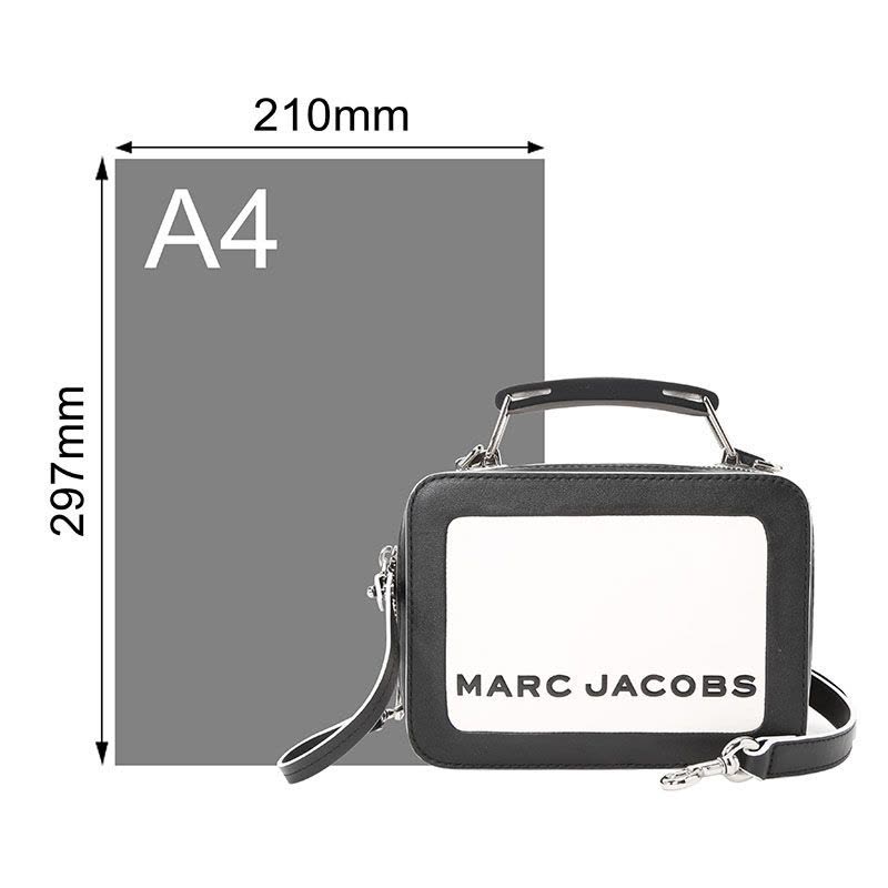 MARC JACOBS 玛亚科布 女士斜挎包 THE BOX 斜挎包 金扣图片