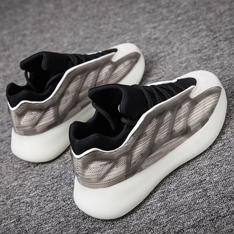 Ceba低帮韩版潮流时尚透气男鞋个性骨架夜光椰子鞋2022春季街头运动鞋图片