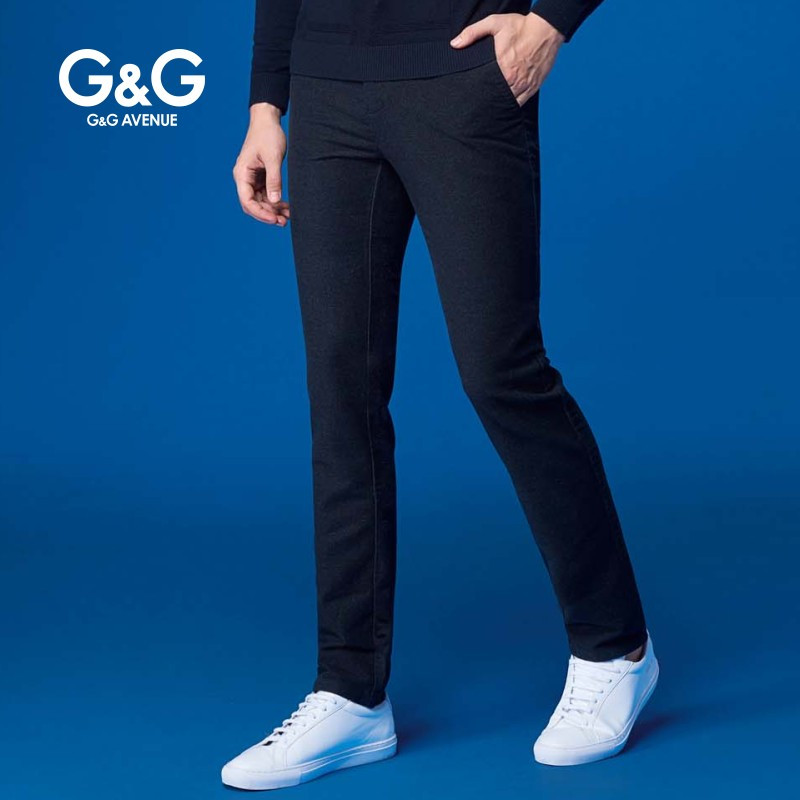 G＆G 男士秋季新品裤子男修身小脚休闲裤弹力商务秋冬款简约长裤