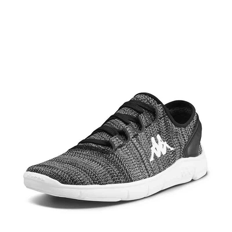 Kappa卡帕情侣鞋女士运动鞋轻质跑鞋防滑减震运动鞋跑步鞋女K0765MQ23黑色/浅灰色图片