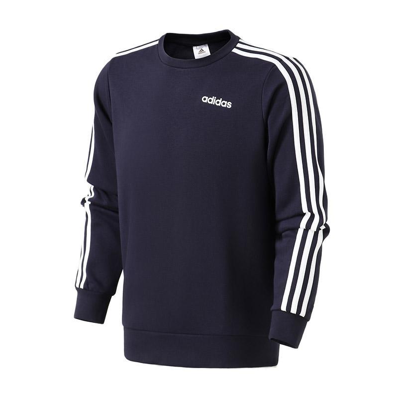 【自营】adidas男服卫衣圆领套头衫针织运动休闲运动服DU0484 L DU0484蓝色