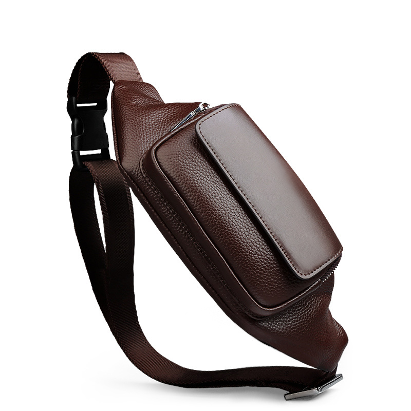 手机包男士腰包男士胸包腰包男真皮胸包男士斜挎包男士收钱腰包胸包