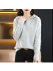 新款连帽貂绒衫女连帽针织衫秋冬款外穿毛衣时尚上衣帽衫休闲