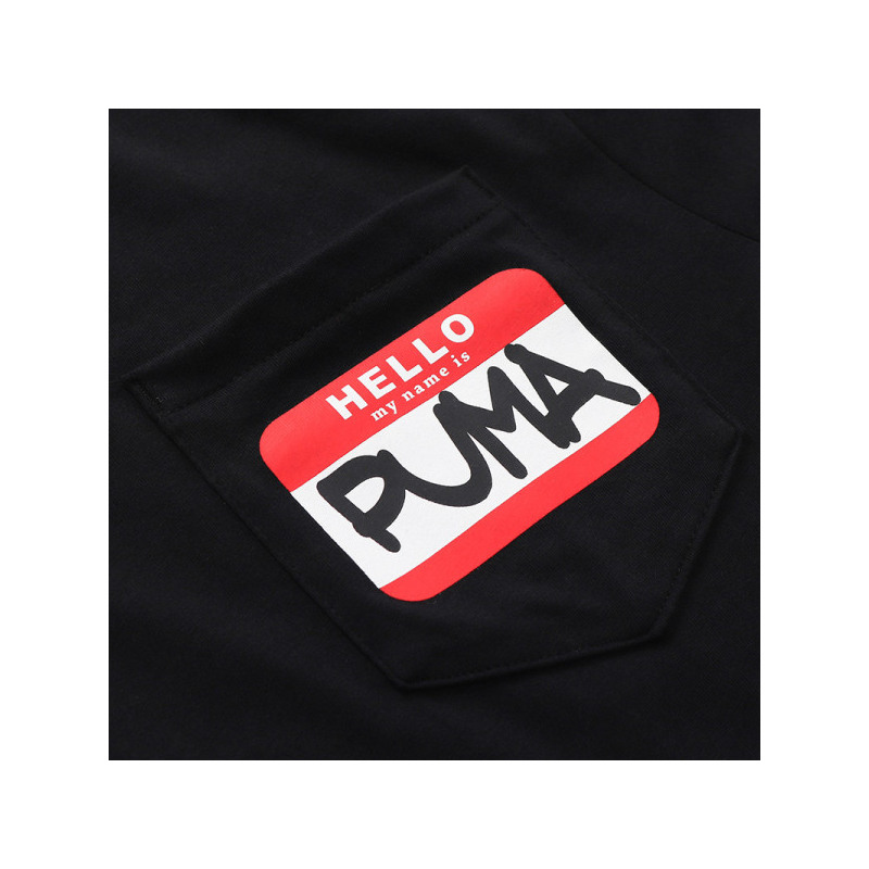 【自营】彪马 PUMA 男运动休闲短袖T恤 L 85313401黑色
