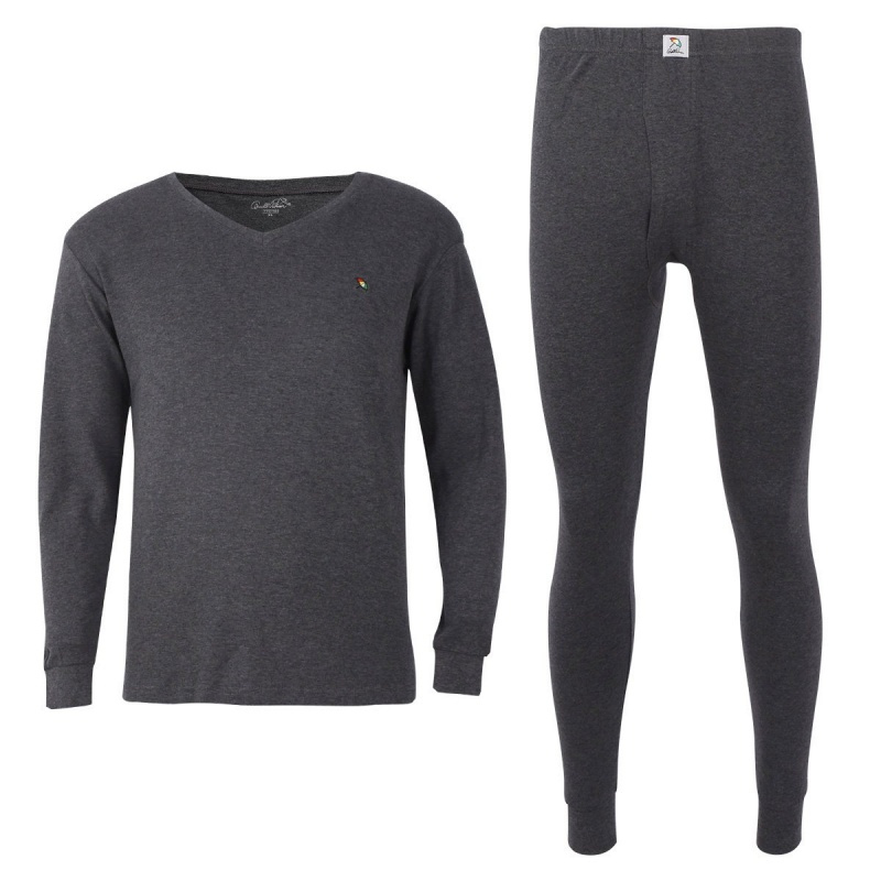 男款时尚v领中腰纯棉男士保暖内衣套装视频