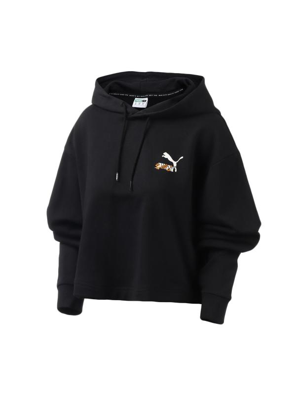 puma彪马黑标女装运动服休闲连帽针织卫衣595700