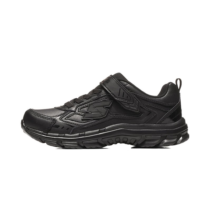 Skechers斯凯奇童鞋休闲鞋厚底舒适轻质男童运动鞋95357L 95357L/BBK全黑色