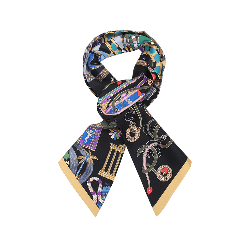 宝格丽bvlgari女士heritage系列丝质围巾装饰带丝巾244544参数