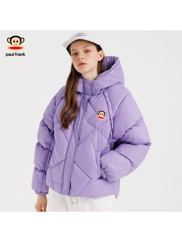 Paul Frank/大嘴猴冬装年新款棉衣女韩版宽松小棉袄ins港风X
