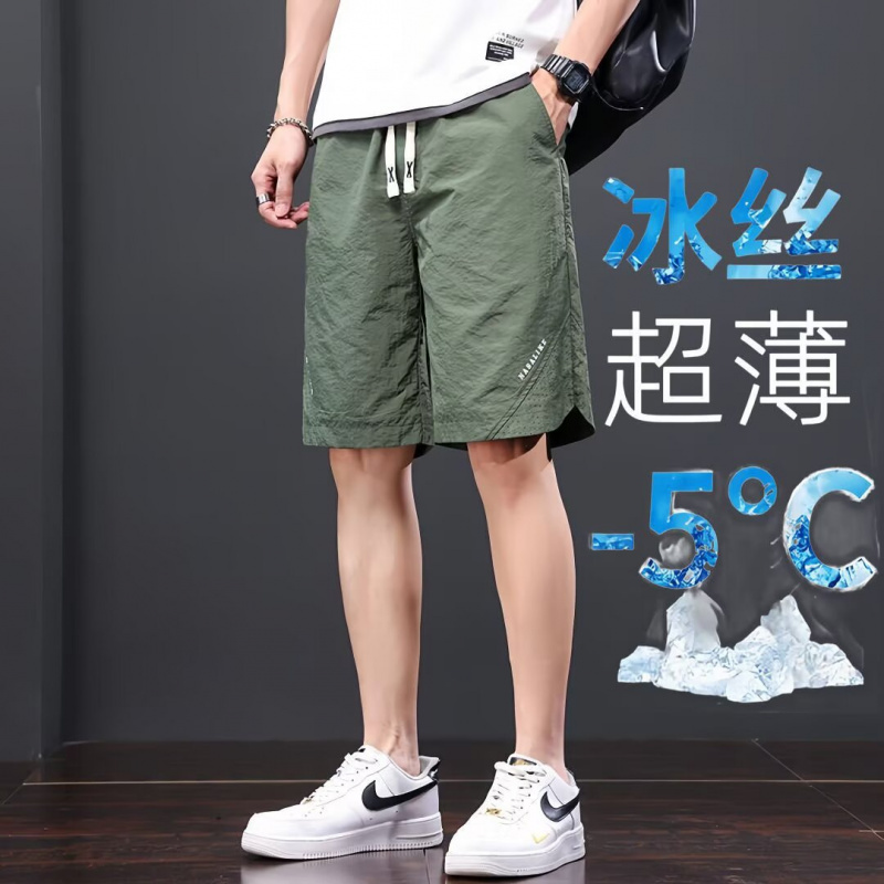 夏季新款美式短裤男潮牌薄款设计感小众宽松大码运动裤