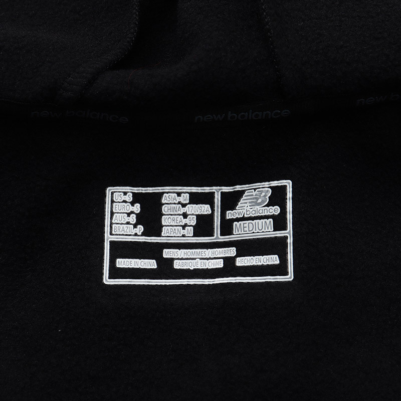 【自营】New Balance/NB男装外套新款连帽细绒保暖休闲运动服AMJ81005