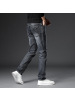 百搭休闲男士弹力小直筒牛仔裤男青年港风宽松春秋舒适运动男裤子
