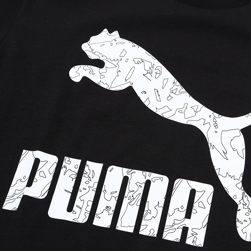 PUMA彪马女装跑步训练运动服LOGO圆领休闲短袖T恤596521