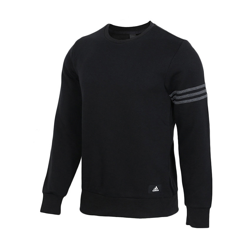 阿迪达斯男装冬季新款运动服圆领套头衫休闲卫衣dy5767