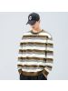 |男装条纹卫衣早秋圆领长袖T恤宽松潮流男士上衣潮牌打底衫