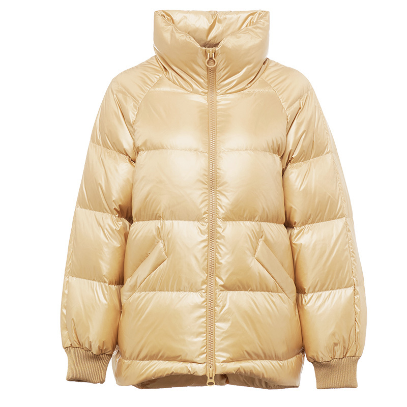 千仞岗2019新款羽绒服女短款韩版宽松加绒加厚面包服潮反季