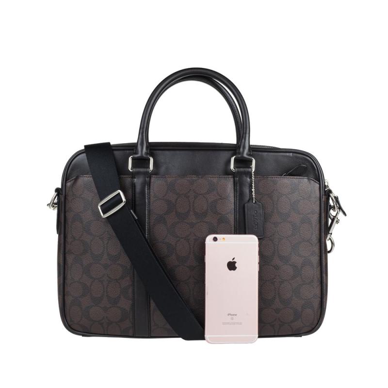 COACH PVC大号公文包棕色F54803