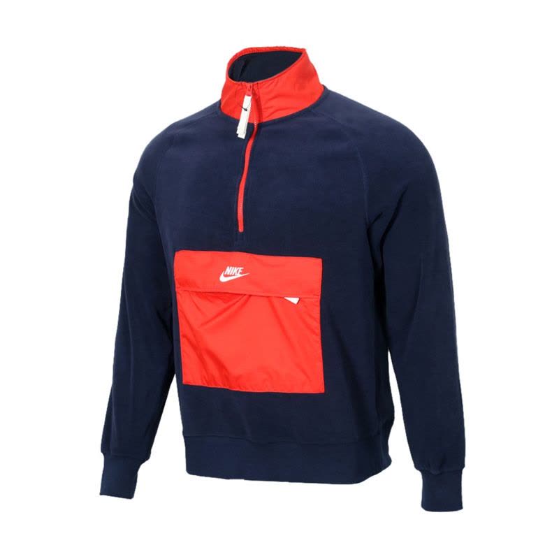nike耐克男装 冬季新款运动服半拉链时尚跑步训练舒适卫衣套头衫929098-451图片