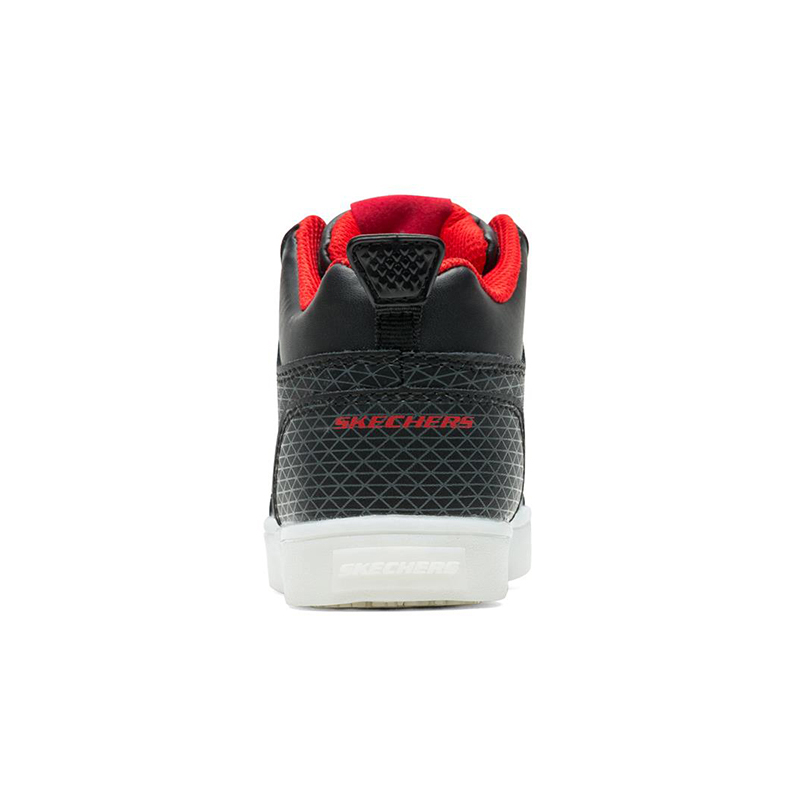 Skechers斯凯奇男童鞋 炫酷闪灯皮革撞色时尚休闲运动 90604L
