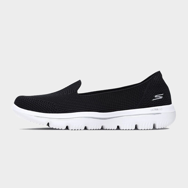 SKECHERS(斯凯奇)2019女士一脚蹬健步鞋夏季女子运动鞋15753/BKW